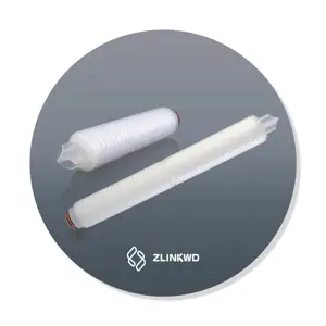 Cartucho de elemento de filtro de agua plegado de membrana plisada de microporo del fabricante para filtración de líquidos