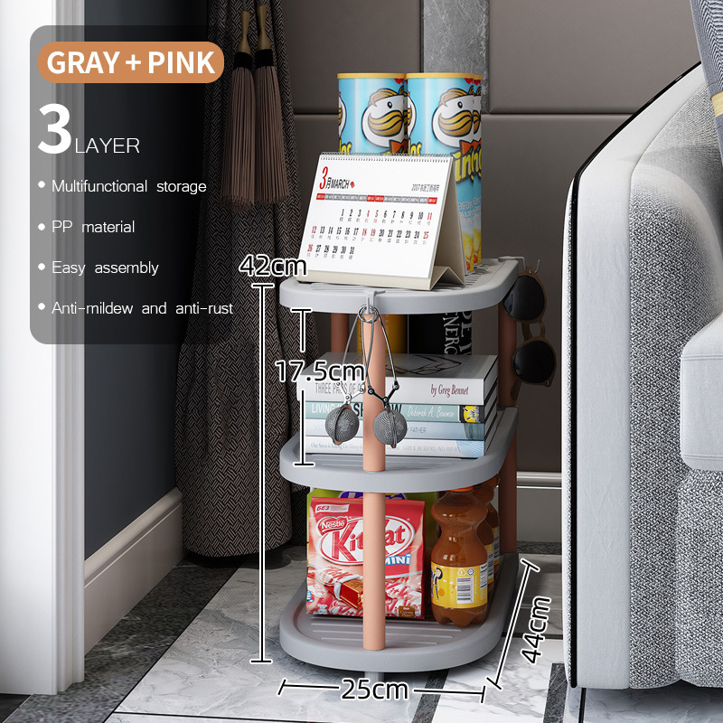 3-layer light gray-pink tubing [Includes 3 hooks]