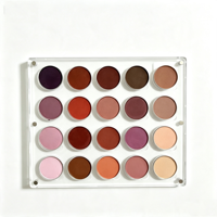 Palet Eyeshadow Matte Label Pribadi Warna Kustom Kemasan Kustom Eyeshadow Matte Lembut, Kosmetik Logo Kustom OEM ODM