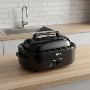 Horno Eléctrico Vevor de 24 Qt con Tapa Autorecargable y Temperatura Ajustable, Color Negro - Product Image 2