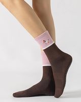 Yoga-Grip-Socken Rutschfeste Anti-Rutsch-Pilates-Socken mit Eigenem Logo Atmungsaktiv für Frauen Barre