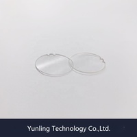 Plaque de substrat en verre de quartz transparent à rainures en coin, surface polie, modèle YunL-W13, stock usine, pour laboratoire