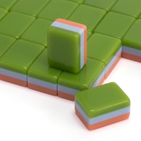 Jeu de Mahjong pliable moderne à 3 couches, 160 tuiles, en acrylique bicolore de luxe, directement de l'usine