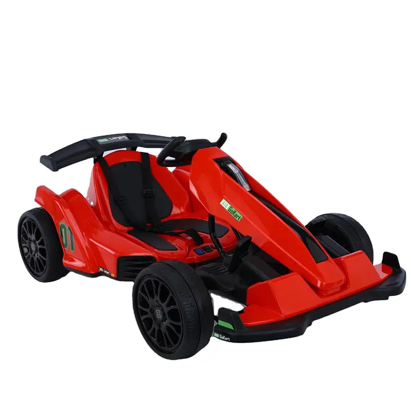 Carrinho de corrida elétrico para crianças, carros de karting para crianças, adultos, pode ir, karts, carro de corrida, quatro rodas