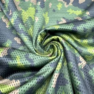 Factory <strong>Printed</strong> Camouflage <strong>Mesh</strong> Fabric Flame Retardant UV Resistant Net Fabric Warp Knitted <strong>Polyester</strong> for Cover Vest Pet Clothes - Product Image 2