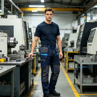 Pantalon de travail robuste multi-poches avec genouillères pour la construction et la mécanique – Vêtements de travail professionnels en gros