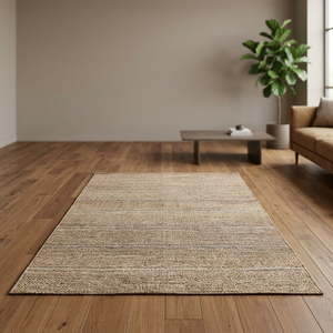 Alfombra de yute natural para sala de estar, delgada, plana, tejida, estilo bohemio, rectangular, alfombra de yute Majlis, alfombra de yute tejida a mano, alfombra de yute a rayas - Product Image 5