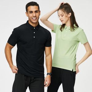 Camicia da uomo a manica corta da uomo e donna 2023 estate nuova tinta unita t-Shirt casual LULU corta t-Top - Product Image 1