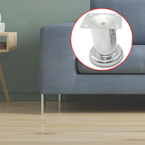 Acessórios de Hardware HUAWEI, Pés de Mesa Retos em ABS Antiderrapantes, Tubo Redondo Cromado, Pés de Sofá, Pernas de Móveis de Metal - Product Image 4