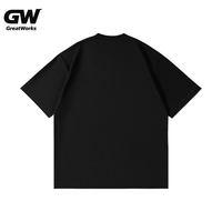 T-shirt d'été pour homme, style streetwear vintage délavé à l'acide, 240g, 100% coton, motif lettres personnalisé, style hip-hop, écologique