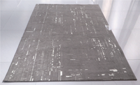 Tapis Jacquard en microfibre douce texturée, antidérapant, pour salon, chambre et décoration intérieure