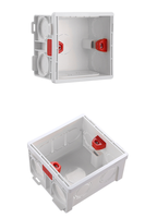 Boîte de jonction interne réglable pour interrupteur et prise de type 86, boîte de jonction inférieure pour câblage blanc, rouge, bleu