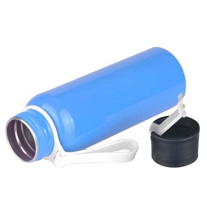 Botella <span class=keywords><strong>de</strong></span> Agua Deportiva <span class=keywords><strong>de</strong></span> Aluminio <span class=keywords><strong>de</strong></span> 500 ml con Logotipo Personalizado, Asa <span class=keywords><strong>de</strong></span> Silicona, Ecológica, Portátil, Apta para Agua Hirviendo - Product Image 2