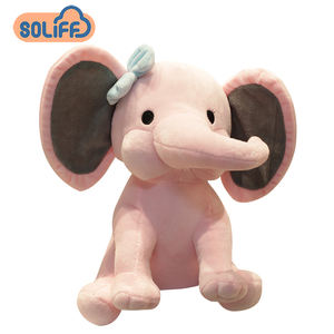 Plüsch tier Gefüllte graue Elefanten spielzeug mit großen Ohren für Baby Elefanten Plüsch tier - Product Image 4
