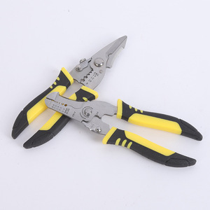 Alicates profesionales para pelar cables, alicates de crimpado, acero de grado industrial, hoja de acero al manganeso, 16 AWG, entrada frontal y lateral - Product Image 2