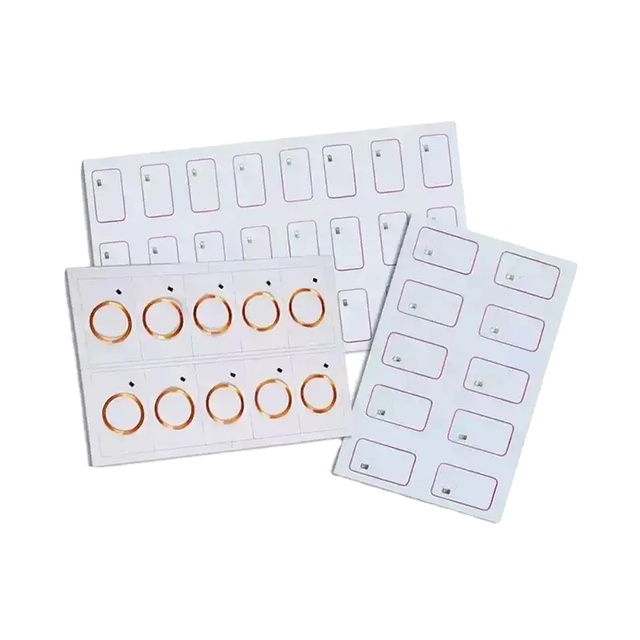 Customized Proximity RFID Inlay Sheet UGF NFC Chip 13.56mhz Label 125KHz RFID TK4100 Inlay Tag