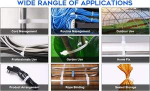 Bridas de nailon autoblocantes ecológicas de plástico de colores, gigantes, directamente de fábrica, bridas de inyección para garaje 7.6*350 MM - Product Image 4