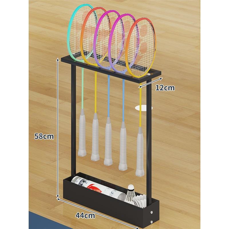 Matte Black Badminton Racquet Stand