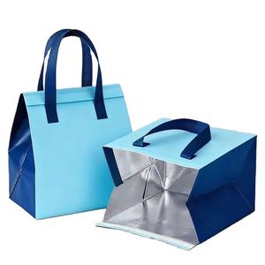 Sacs isothermes jetables imperméables en non-tissé pour la livraison de nourriture et de boissons, emballages isothermes pour restaurants, sacs à emporter - Product Image 1