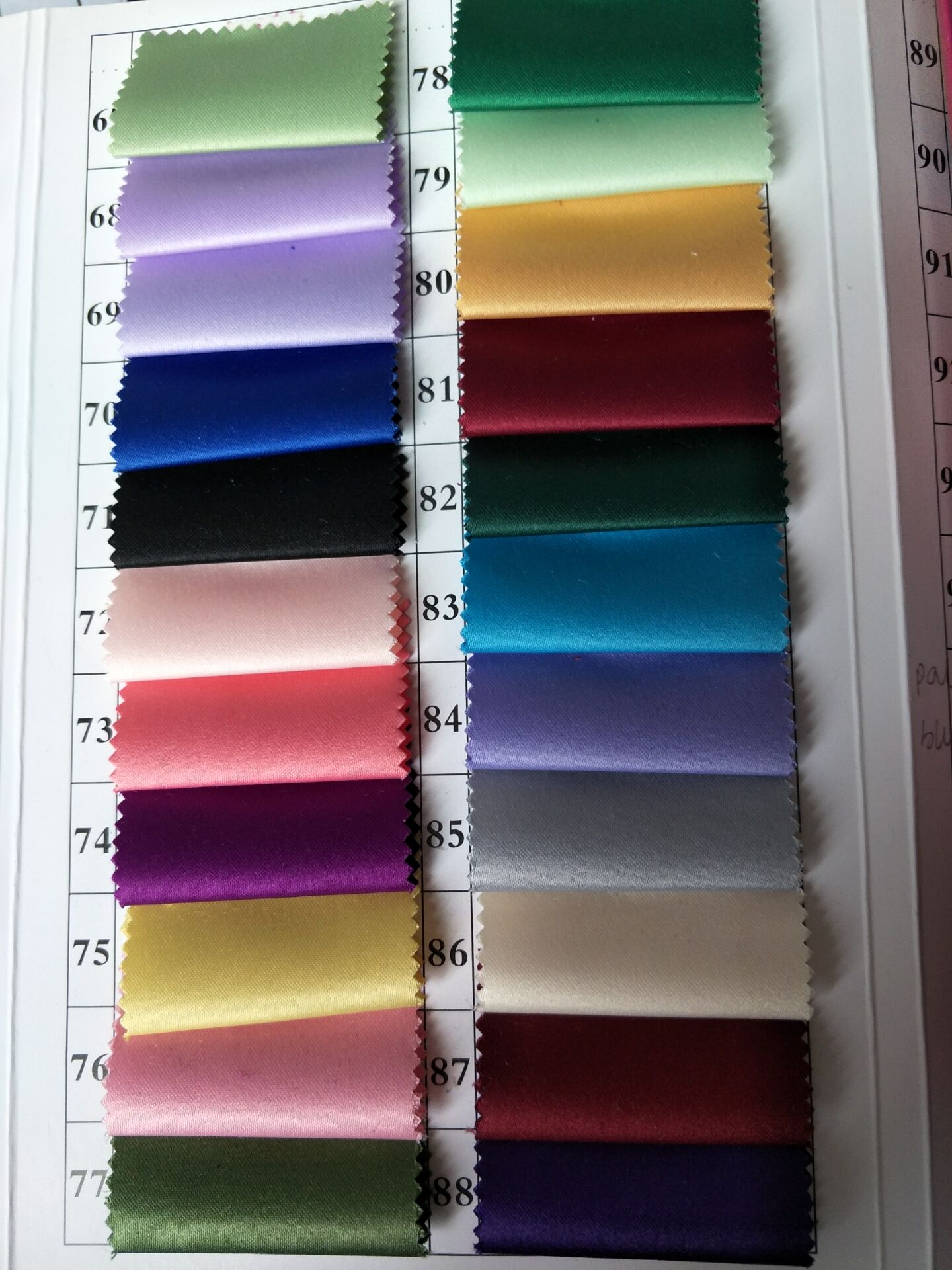 COLOR CHART FOR CHOICE4