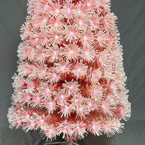 Árbol de Navidad de Fibra Óptica con Flores de <span class=keywords><strong>Ciruelo</strong></span> en PVC Rosa y Luces LED Blancas - Product Image 5
