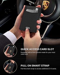 <span class=keywords><strong>Rfid</strong></span> chặn Slim sợi carbon ví cho nam giới với <span class=keywords><strong>Stealth</strong></span> POCKET cho Tracker da ví với có thể tháo rời ID cửa sổ - Product Image 3