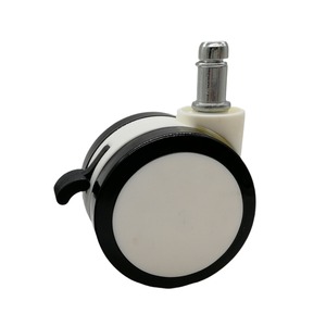 ล้อเลื่อนเฟอร์นิเจอร์ Junyuewei ขนาด 2.5 นิ้ว สีขาว แบบหมุนได้ พร้อมเบรก เงียบ - Product Image 1