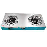 Cuisinière à gaz à 2 brûleurs Table en verre cuisinière à gaz