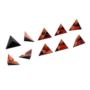 구리 코팅 25.4mm 삼면체 역반사기 코너 큐브 프리즘 5 아크 초 유리로 만든 리턴 빔 - Product Image 2