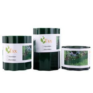 Corrugated PP Garden Edging, Green Landscape <b>Border</b> for Lawn, Flower Beds, Edging, Garden <b>Fence</b> - Product Image 5
