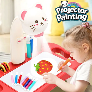 Jinming Hot Selling Educatief Speelgoed Voor Kinderen Tekenen Speelgoed Set Projectie Tekentafel Schilderij Bord - Product Image 3