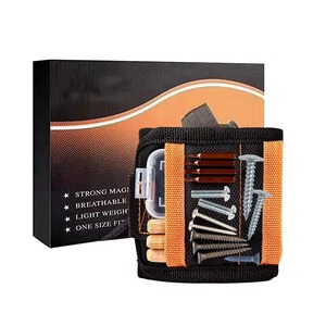 Bolsa Ajustable para Brocas con Gancho y Bucle, Imanes Fuertes, Soporte para Clavos y Tornillos, Correa Elástica para Almacenamiento de Herramientas - Product Image 4