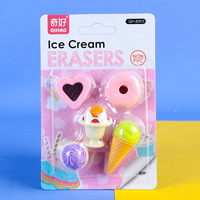 Cadeaux scolaires pour enfants, mini gommes créatives mignonnes de style kawaii en forme de crème glacée pour les filles