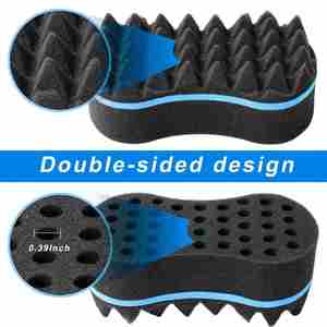 Éponge magique pour boucler les cheveux, brosse à ondulations double face pour hommes noirs – Offre spéciale - Product Image 3
