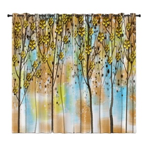 Cortinas Romanas de Lujo con Estampado Digital Personalizado al por Mayor, 100% Poliéster para Sala de Estar, Opacas, para Todas las Temporadas, Gran Venta - Product Image 1