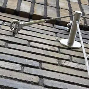 Pince de câble métallique en acier inoxydable Escalier de jardin Treillis vert Poteau mural 304 316 Pince de câble métallique réglable Câble - Product Image 6