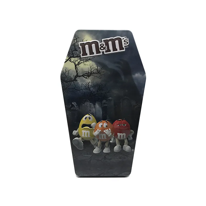 Biscuit Cookies Tin Box Para Halloween Surpresa Logotipo Personalizado Alta Qualidade Atacado Candy Packing Metal Tin