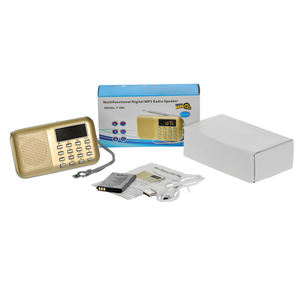 Mini Radio FM Digital de Bolsillo, Radio Portátil Recargable por USB <span class=keywords><strong>con</strong></span> Altavoces, Reproductor de Audio Multifuncional para el Corán, la Biblia y la Súplica Gurbani - Product Image 5