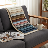 Tissu de velours de burnout italien collé 100% polyester sans quantité minimale de commande tissu de canapé en stock pour le textile à la maison et la technique tricotée de voiture
