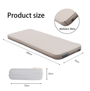Pompa listrik lipat 10cm tebal TPU, kasur udara Hiking nyaman berkemah bantalan tidur untuk penggunaan luar ruangan rumah sakit ruang tamu - Product Image 2