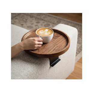 <span class=keywords><strong>Table</strong></span> d'appoint pour canapé, plateau de canapé en <span class=keywords><strong>bois</strong></span> personnalisé, <span class=keywords><strong>table</strong></span> d'accoudoir réglable pour café et boissons - Product Image 4