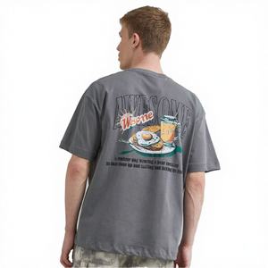 เสื้อยืดผ้าฝ้ายหนาน้ำหนักมากสำหรับผู้ชาย |   เสื้อผ้าสตรีทแวร์ทรงหลวมไซส์ใหญ่ |   การพิมพ์ดิจิทัลกราฟิก |   รับผลิตสินค้าตามสั่ง (OEM) ขายส่ง - Product Image 6