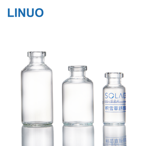 Vente chaude Flacons tubulaires en verre pharmaceutique ambré ou transparent pour injections pharmaceutiques pour intermédiaires organiques avec bouchons - Product Image 1