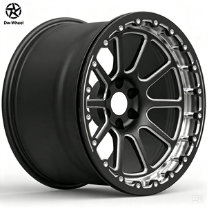 Jantes <span class=keywords><strong>de</strong></span> course en alliage d'aluminium forgé DW <span class=keywords><strong>17</strong></span> 18 19 20 pouces 5x114.3 noires avec système Beadlock pour Nissan Skyline GTR R35, jantes <span class=keywords><strong>de</strong></span> course légères - Product Image 1