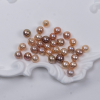 Perles pour l'artisanat, perles baroques naturelles roses et violettes, perles en vrac de 8 à 10 mm, texture crêpe, perles pour la fabrication de bijoux, vente en gros