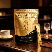 Poudre de café de Maca à marque privée OEM, stimulant énergétique, supplément alimentaire amincissant à base de plantes, sachet de 18g pour adultes