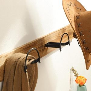 4 packs de crochets en métal pour porte-chapeau <span class=keywords><strong>mural</strong></span> noir pour le salon, la garde-robe, le <span class=keywords><strong>sac</strong></span> de rangement et le présentoir en tissu, bon marché, style américain populaire. - Product Image 4