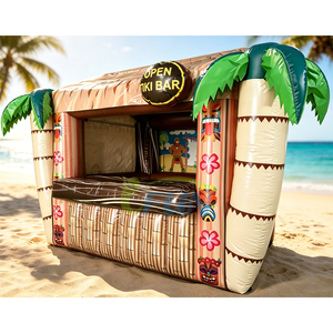 Tente de bar Tiki gonflable en bâche PVC pour événements estivaux en extérieur, robuste et portable, idéale pour les fêtes Luau et les entreprises de <span class=keywords><strong>location</strong></span> - Product Image 3
