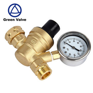 Vanne <span class=keywords><strong>de</strong></span> réduction <span class=keywords><strong>de</strong></span> <span class=keywords><strong>pression</strong></span> en laiton verte avec manomètre 160 PSI, régulateur <span class=keywords><strong>de</strong></span> <span class=keywords><strong>pression</strong></span> <span class=keywords><strong>d</strong></span>'<span class=keywords><strong>eau</strong></span> réglable pour systèmes <span class=keywords><strong>de</strong></span> <span class=keywords><strong>plomberie</strong></span> - Product Image 4