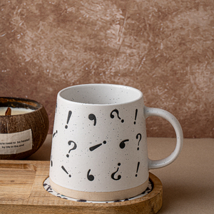 Tasses en céramique symbole mathématiques et musique, verres en porcelaine avec tirages de chiffres et de notes, tasses créatives pour la maison - Product Image 4